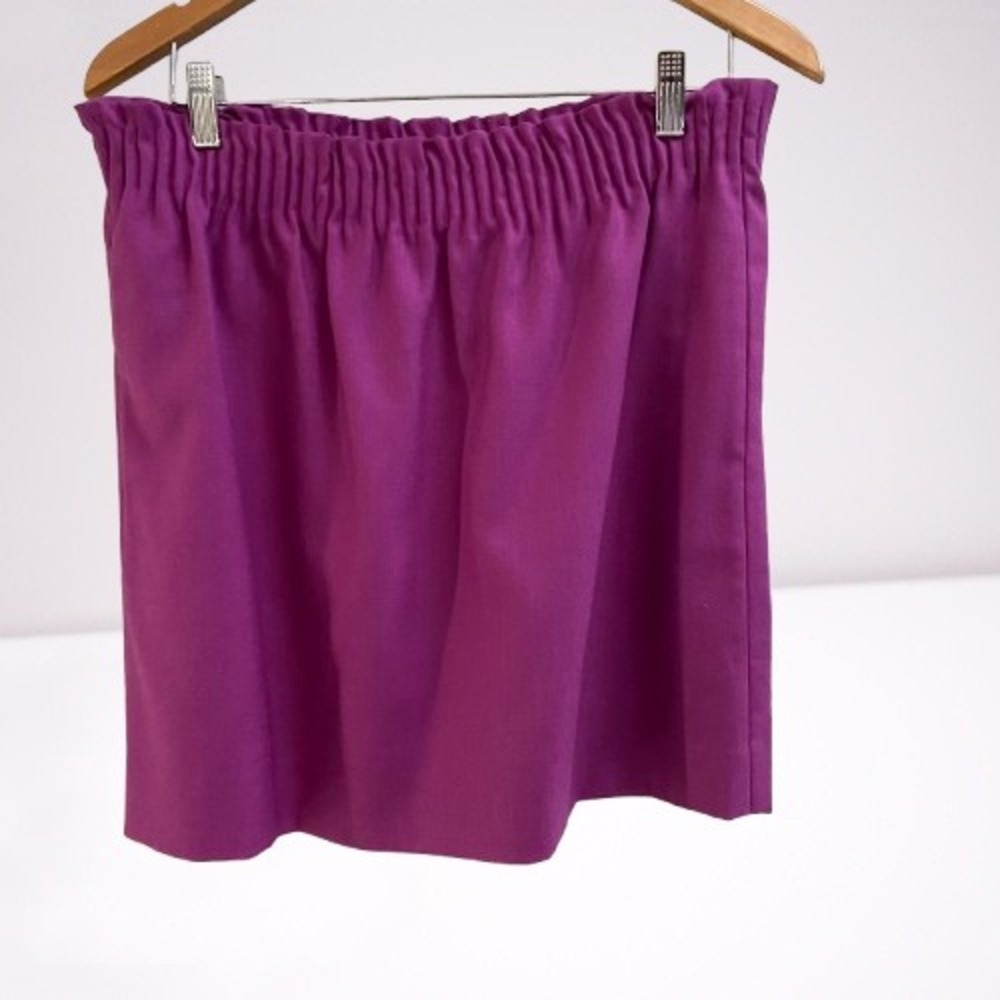 J Crew Paper Bag Wool Blend Skirt Magenta Purple Size‎ 8